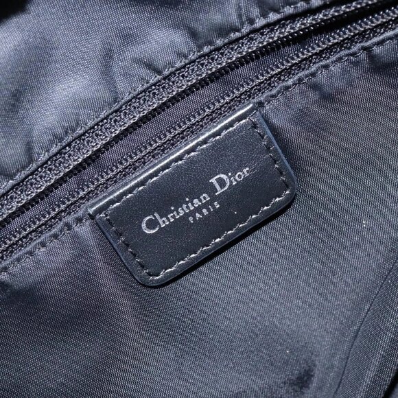 Christian Dior Trotter Canvas Shoulder Bag Black Silver Auth ep10805 - Picture 11 of 16